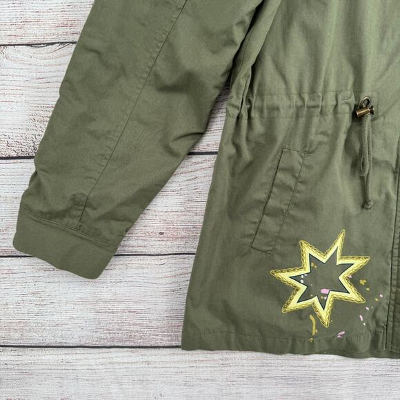 Ms. Marvel Her Universe Anorak Patch Military Hooded jacket Womens Large Green - Picture 3 of 11